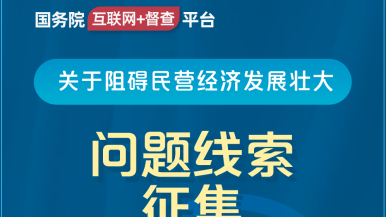 美女被男人用肉棒操的很舒服很舒服很变态很变态很痛很痛很爽很爽的视频国务院“互联网+督查”平台公开征集阻碍民营经济发展壮大问题线索